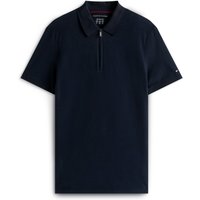 Tommy Hilfiger Poloshirt in Jersey-Qualität mit Reißverschluss und Logo-Aufnäher in M von Tommy Hilfiger