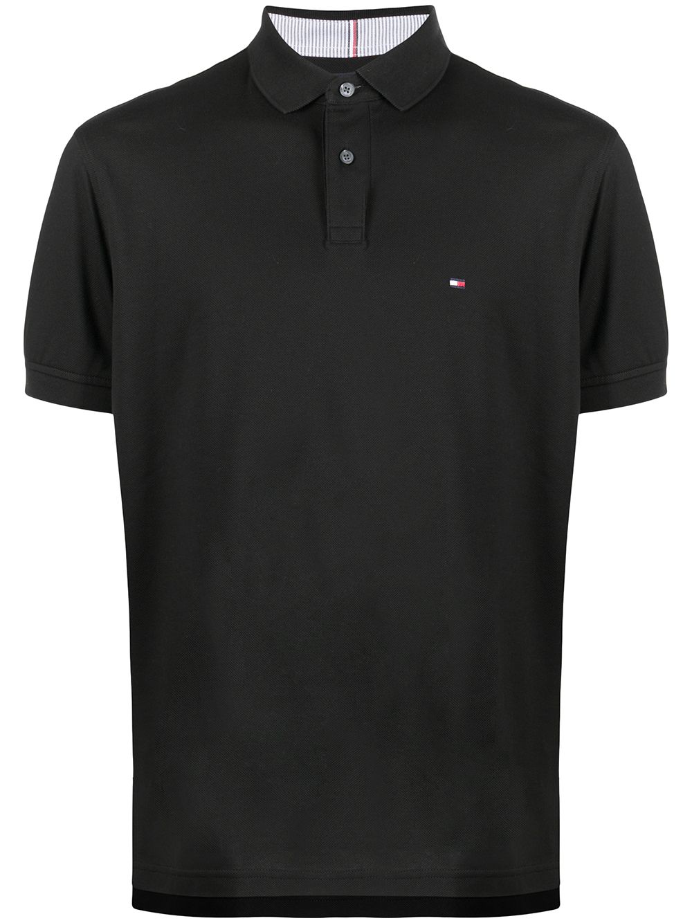 Tommy Hilfiger Poloshirt mit Logo-Patch - Schwarz von Tommy Hilfiger