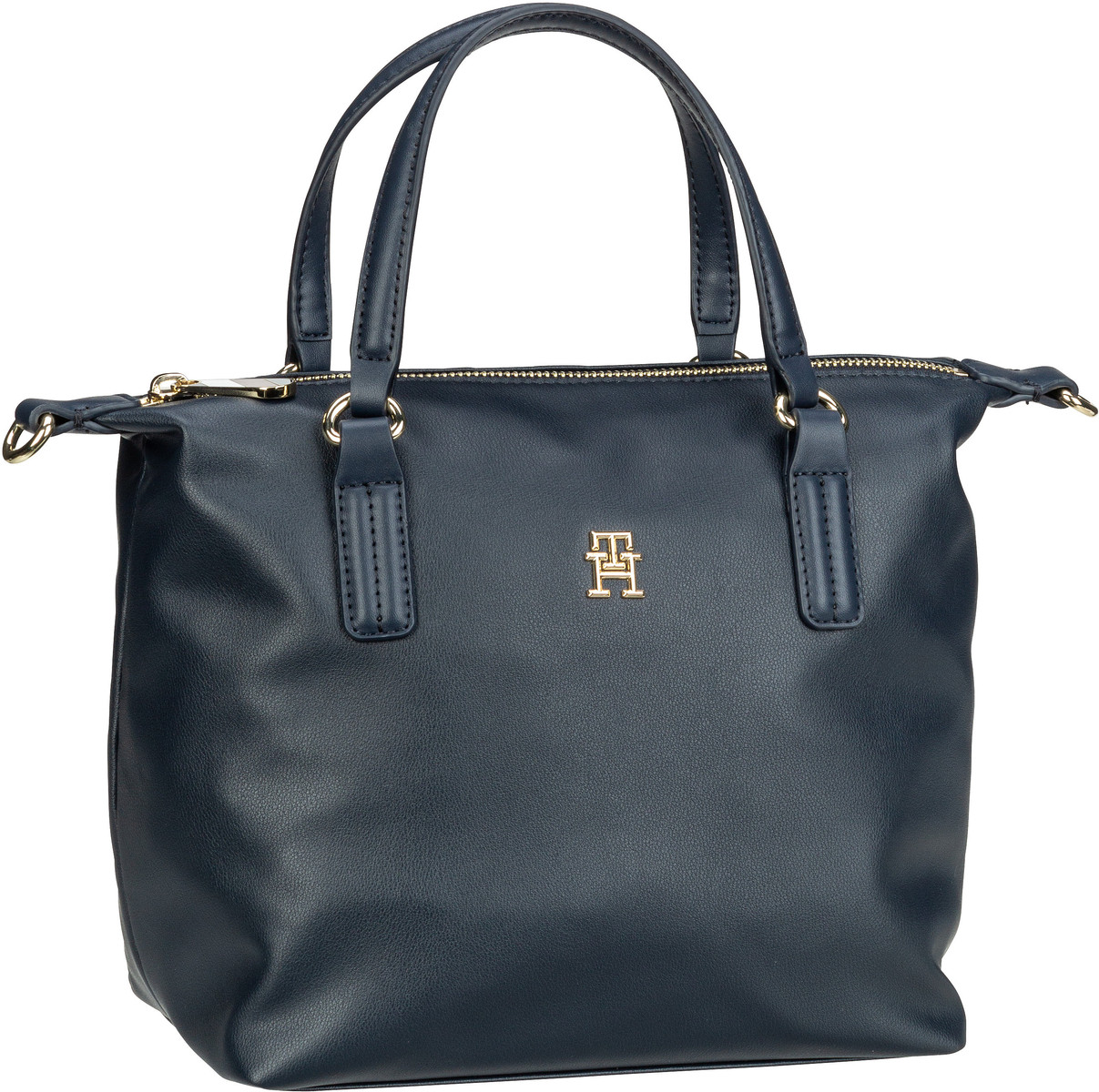 Tommy Hilfiger Poppy Plus Small Tote FA23  in Navy (7.2 Liter), Handtasche von Tommy Hilfiger