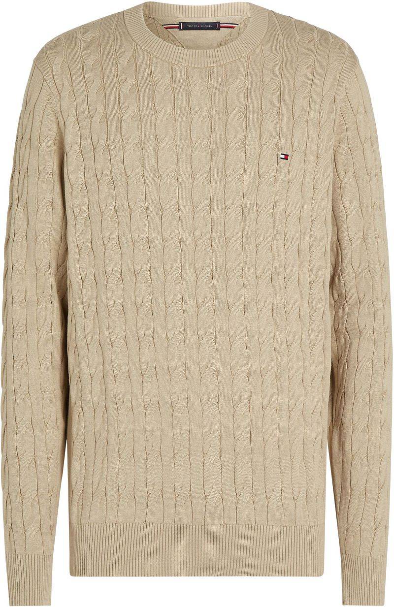 Tommy Hilfiger Pullover Cable Beige - Größe XXL von Tommy Hilfiger