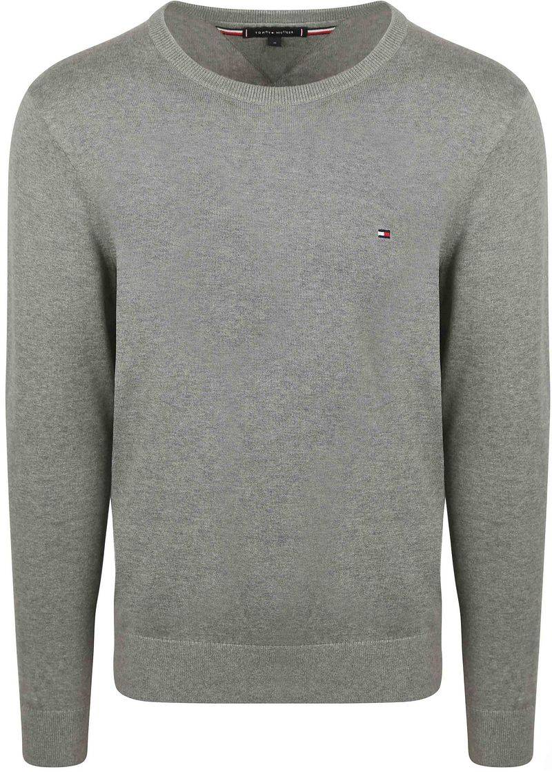 Tommy Hilfiger Pullover Essential Grau - Größe S von Tommy Hilfiger