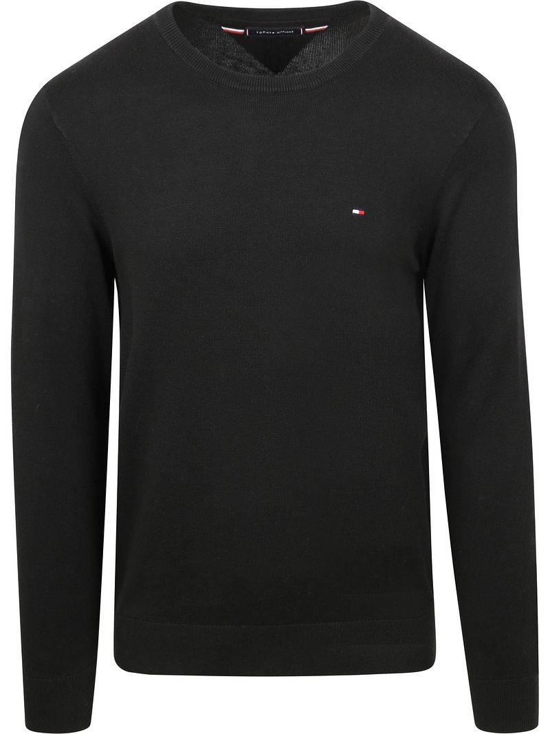 Tommy Hilfiger Pullover Essential Schwarz - Größe L von Tommy Hilfiger