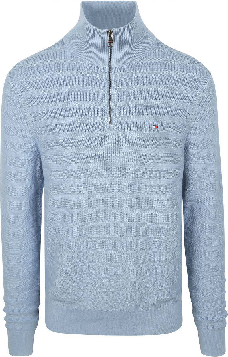 Tommy Hilfiger Pullover Halfzip Structure Indigo - Größe XXL von Tommy Hilfiger