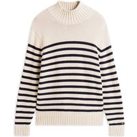 Tommy Hilfiger Pullover aus Baumwolle mit Turtleneck und Ringelstreifen in M von Tommy Hilfiger