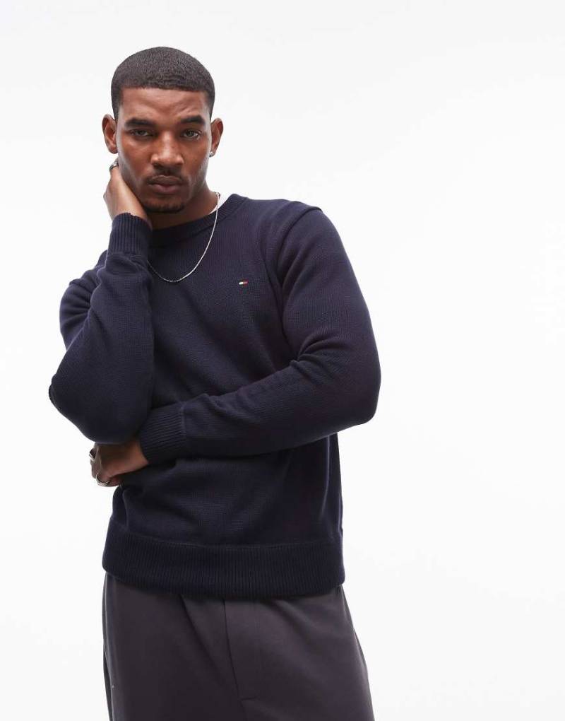 Tommy Hilfiger - Pullover aus Grobstrick in Marineblau von Tommy Hilfiger