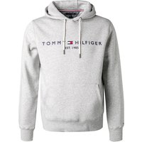 Tommy Hilfiger Herren Hoodie grau Baumwolle Logo und Motiv von Tommy Hilfiger