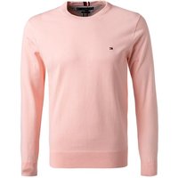 Tommy Hilfiger Herren Pullover rosa Baumwolle unifarben von Tommy Hilfiger