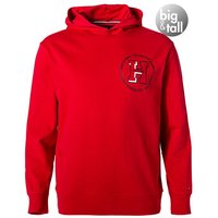 Tommy Hilfiger Herren Hoodie rot Baumwolle unifarben von Tommy Hilfiger