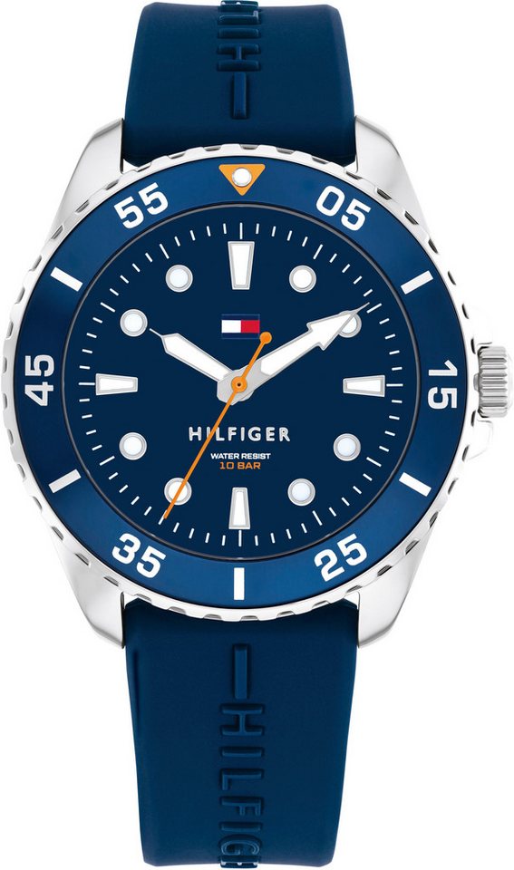Tommy Hilfiger Quarzuhr KIDS 1720047, Armbanduhr, Kinderuhr, analog, Silikonarmband, Geschenkidee von Tommy Hilfiger