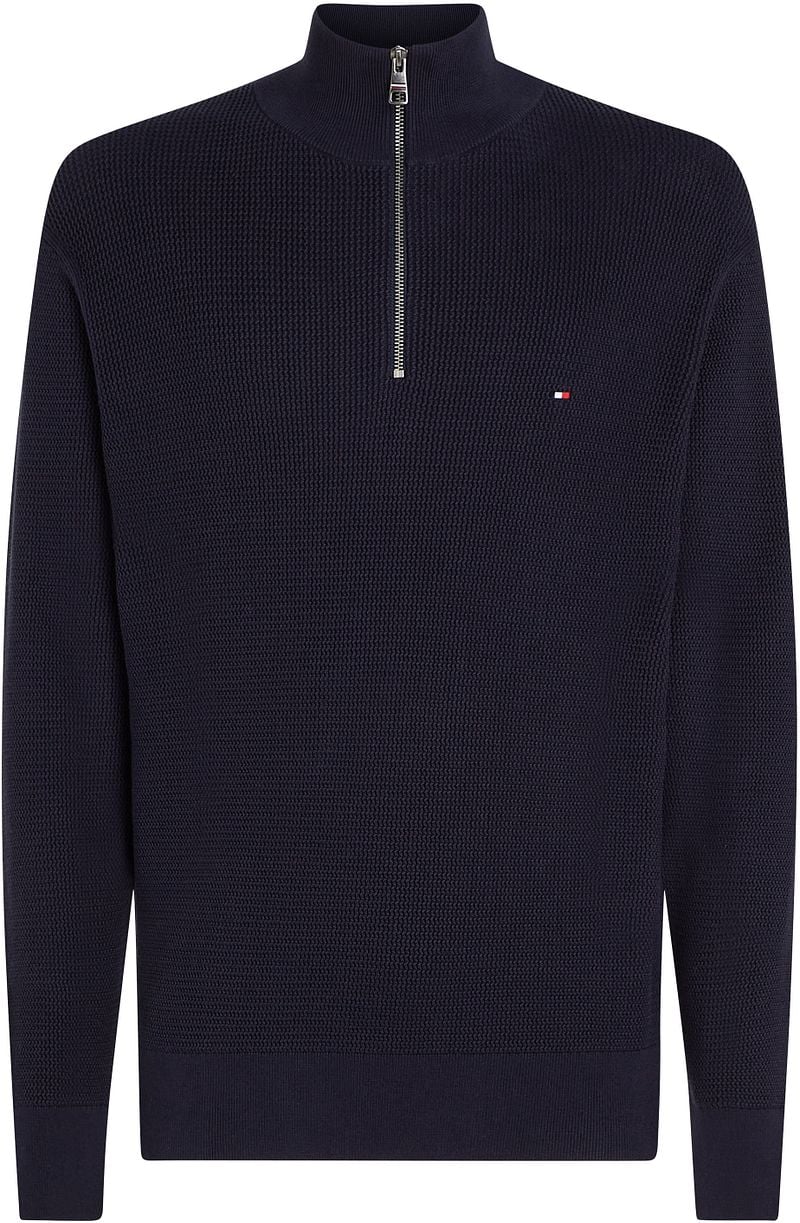 Tommy Hilfiger Racking Half-Zip Structure Navy - Größe XXL von Tommy Hilfiger