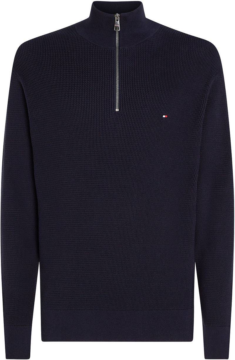 Tommy Hilfiger Racking Half-Zip Structure Navy - Größe XXL von Tommy Hilfiger