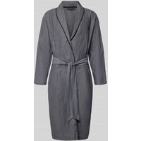 Tommy Hilfiger Regular Fit Bademantel aus reiner Baumwolle in Graphit, Größe M von Tommy Hilfiger