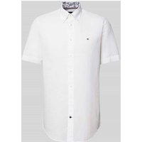 Tommy Hilfiger Tailored Regular Fit Business-Hemd mit Button-Down-Kragen in Weiss, Größe 44 von Tommy Hilfiger Tailored