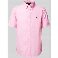 Tommy Hilfiger Regular Fit Freizeithemd mit kurzem Arm Modell 'FLEX' in Rosa, Größe XXXL von Tommy Hilfiger