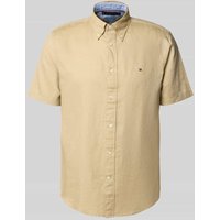 Tommy Hilfiger Regular Fit Freizeithemd aus Baumwoll-Leinen-Mix in Beige, Größe XL Tommy Hilfiger Regular Fit Freizeithemd aus Baumwoll-Leinen-Mix in Beige, Größe XL von Tommy Hilfiger