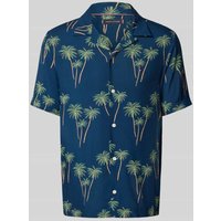Tommy Hilfiger Regular Fit Freizeithemd aus Modal in Blau, Größe L von Tommy Hilfiger