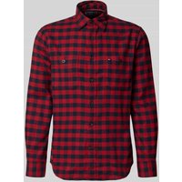 Tommy Hilfiger Regular Fit Freizeithemd aus reiner Baumwolle Modell 'BUFFALO' in Rot, Größe XXL von Tommy Hilfiger