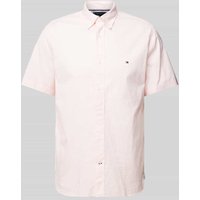 Tommy Hilfiger Regular Fit Freizeithemd mit Gitterkaro Modell 'FLEX GINGHAM' in Pink, Größe M von Tommy Hilfiger