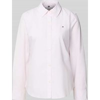 Tommy Hilfiger Regular Fit Hemdbluse aus Baumwoll-Mix in Hellrosa, Größe 38 von Tommy Hilfiger