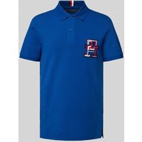 Tommy Hilfiger Regular Fit Poloshirt mit Label-Badge in Royal, Größe XXL von Tommy Hilfiger