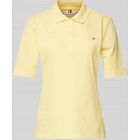 Tommy Hilfiger Regular Fit Poloshirt mit Logo-Stitching Modell '1985' in Gelb, Größe XXL von Tommy Hilfiger
