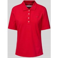 Tommy Hilfiger Regular Fit Poloshirt mit Logo-Stitching Modell '1985' in Rot, Größe XXL von Tommy Hilfiger
