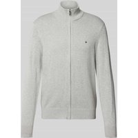Tommy Hilfiger Regular Fit Strickjacke aus Baumwoll-Kaschmir-Mix in Hellgrau, Größe XXXL Tommy Hilfiger Regular Fit Strickjacke aus Baumwoll-Kaschmir-Mix in Hellgrau, Größe XXXL von Tommy Hilfiger