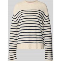 Tommy Hilfiger Regular Fit Strickpullover aus reiner Wolle in Sand, Größe XL von Tommy Hilfiger