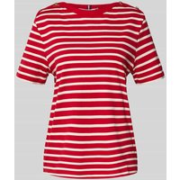 Tommy Hilfiger Regular Fit T-Shirt aus reiner Baumwolle in Rot, Größe M von Tommy Hilfiger