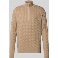 Tommy Hilfiger Regular Fit Troyer aus reiner Baumwolle in Taupe, Größe XXXL Tommy Hilfiger Regular Fit Troyer aus reiner Baumwolle in Taupe, Größe XXXL von Tommy Hilfiger