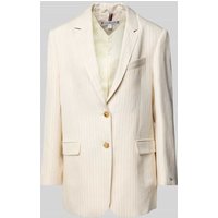 Tommy Hilfiger Relaxed Fit Blazer aus Viskose-Leinen-Mix in Sand, Größe 40 Tommy Hilfiger Relaxed Fit Blazer aus Viskose-Leinen-Mix in Sand, Größe 40 von Tommy Hilfiger