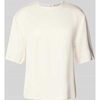 Tommy Hilfiger Relaxed Fit Bluse aus Satin in Weiss, Größe 44 von Tommy Hilfiger
