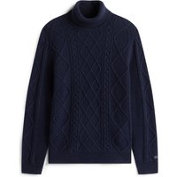 Tommy Hilfiger Rollkragenpullover mit Zopfmuster und Kaschmiranteil in S von Tommy Hilfiger