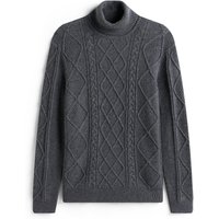 Tommy Hilfiger Rollkragenpullover mit Zopfmuster und Kaschmiranteil in XXL von Tommy Hilfiger