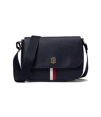 Tommy Hilfiger Ruby II Flap Crossbody-Pebble PVC, Tommy Navy, Einheitsgröße von Tommy Hilfiger