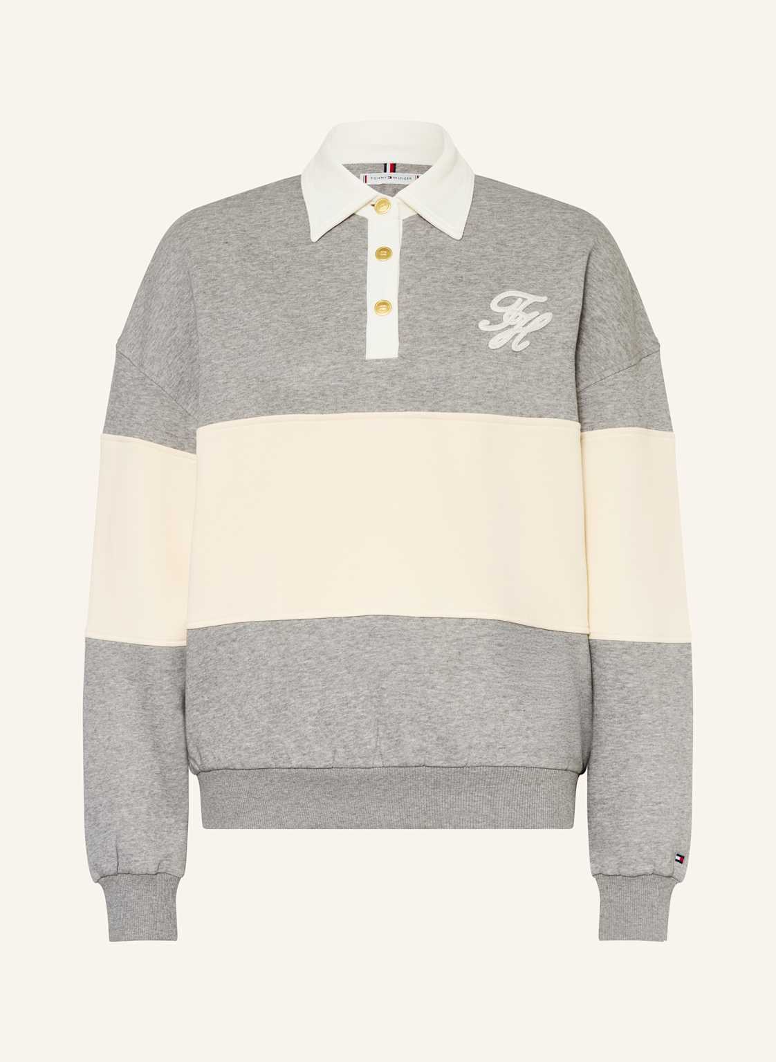 Tommy Hilfiger Rugbyshirt grau von Tommy Hilfiger