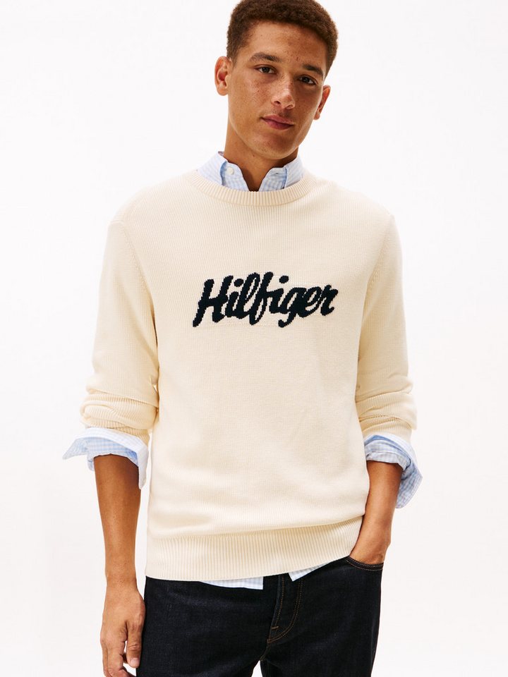 Tommy Hilfiger Rundhalspullover SEASONAL GRAPHIC COTTON von Tommy Hilfiger