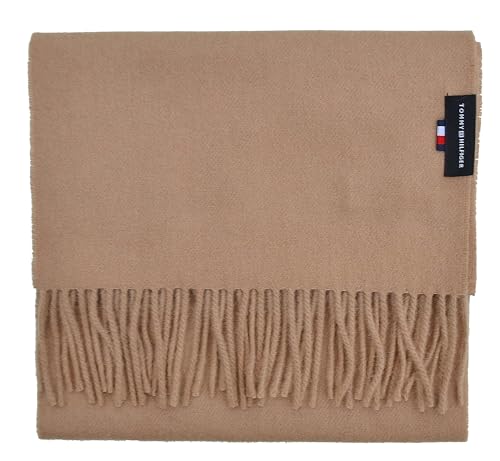 Tommy Hilfiger Schal Uptown Wool Scarf Camel 100% Wolle von Tommy Hilfiger