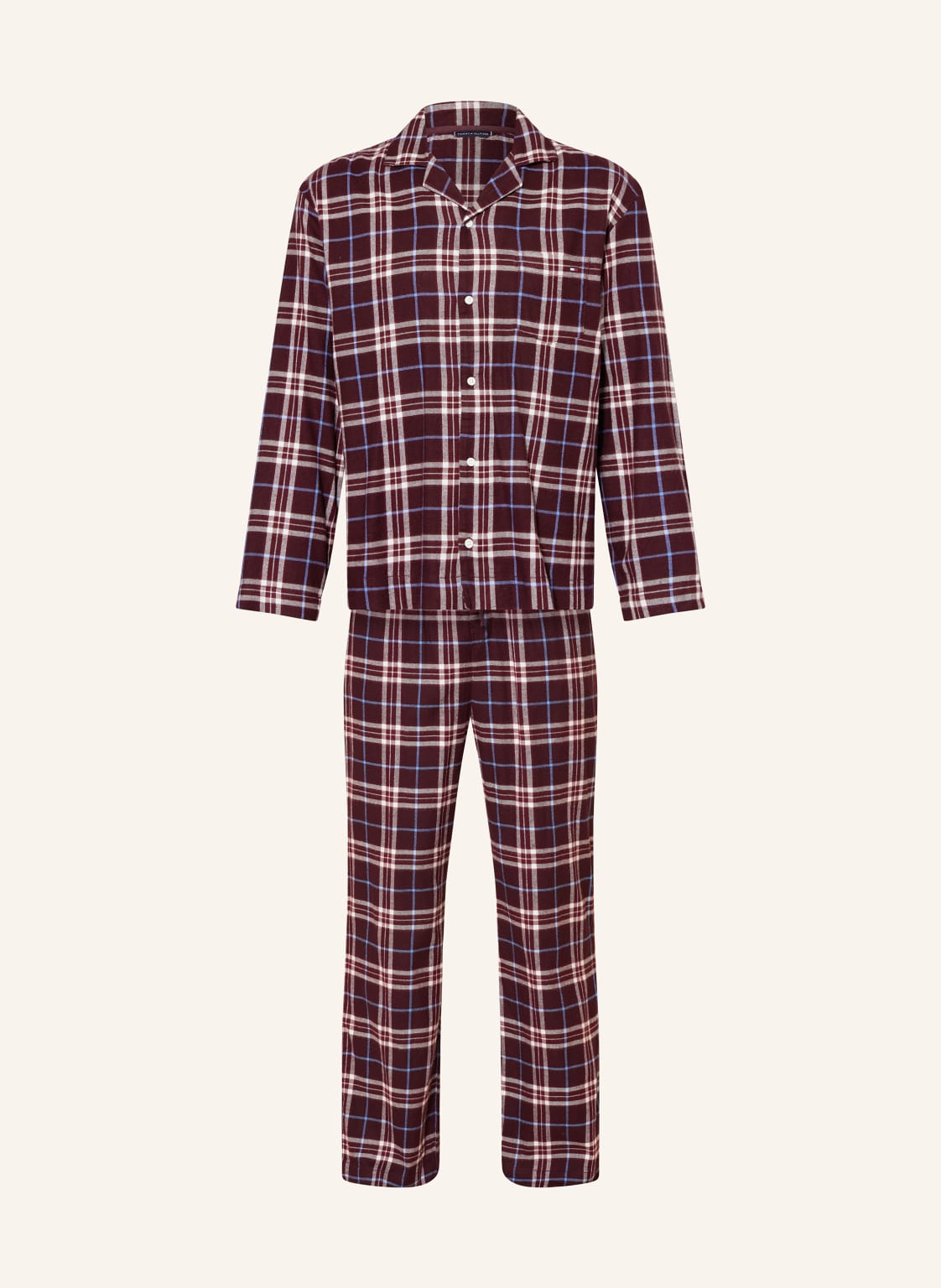 Tommy Hilfiger Schlafanzug Aus Flanell rot von Tommy Hilfiger