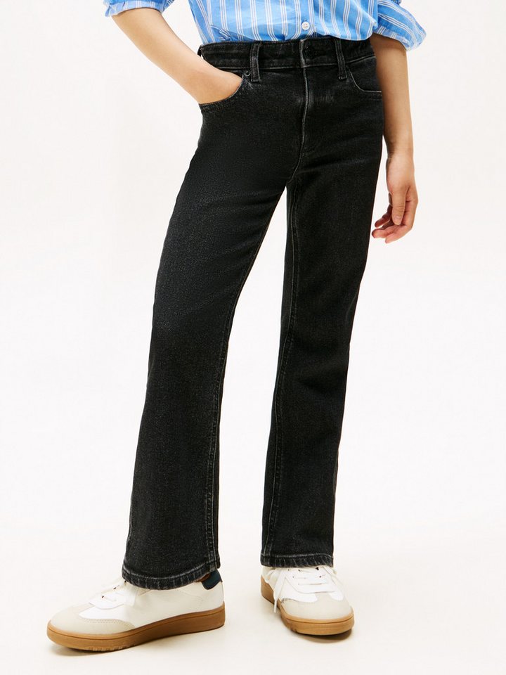 Tommy Hilfiger Schlagjeans FLARE BLACK Kinder bis 16 Jahre von Tommy Hilfiger