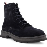 Tommy Hilfiger Herren Schnürboots blau Velours von Tommy Hilfiger