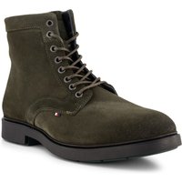 Tommy Hilfiger Herren Schnürboots grün Velours von Tommy Hilfiger