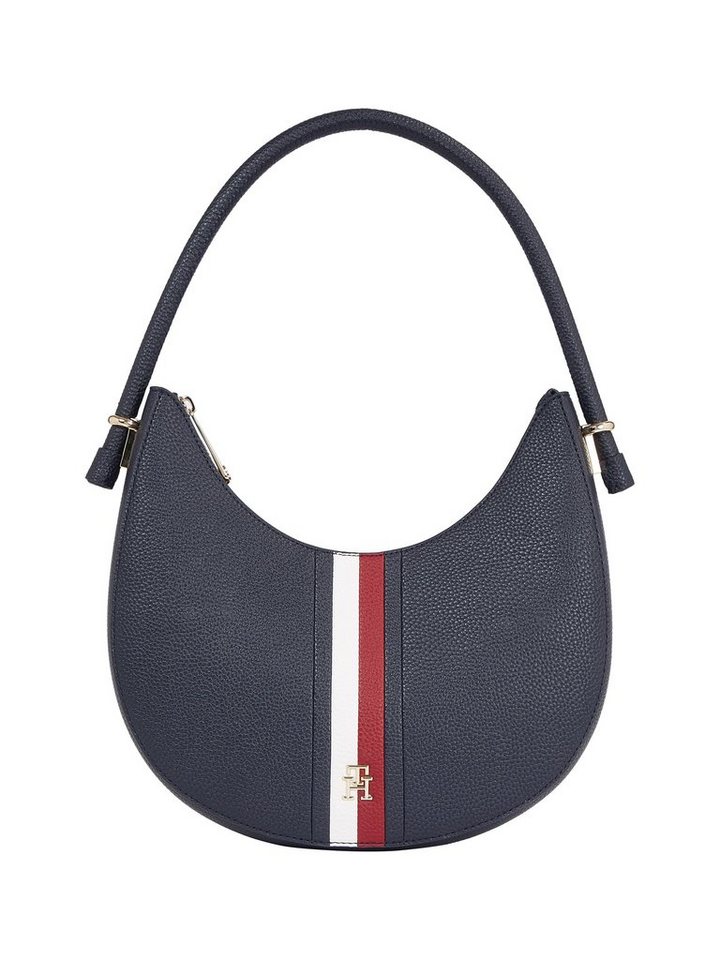 Tommy Hilfiger Schultertasche TH EMBLEM SHOULDER BAG CORP, Handtasche Damen Tasche Damen Henkeltasche von Tommy Hilfiger