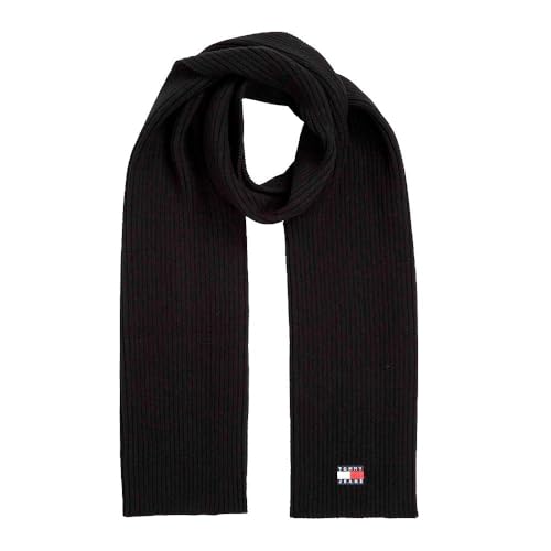 Tommy Hilfiger Schwarzer Herren-Schal Core, Schwarz , Einheitsgröße von Tommy Hilfiger