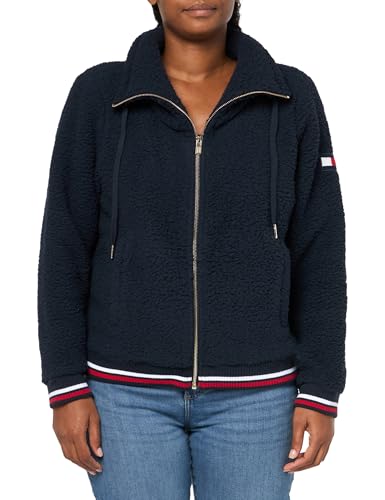 Tommy Hilfiger Sherpa-Bomber für Damen, Kapitän des Himmels (Sky Captain), S von Tommy Hilfiger