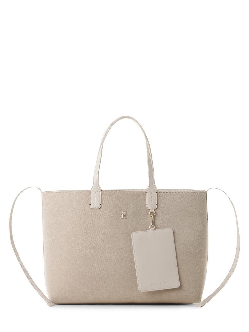 Tommy Hilfiger Shopper Damen Kunstleder, beige von Tommy Hilfiger