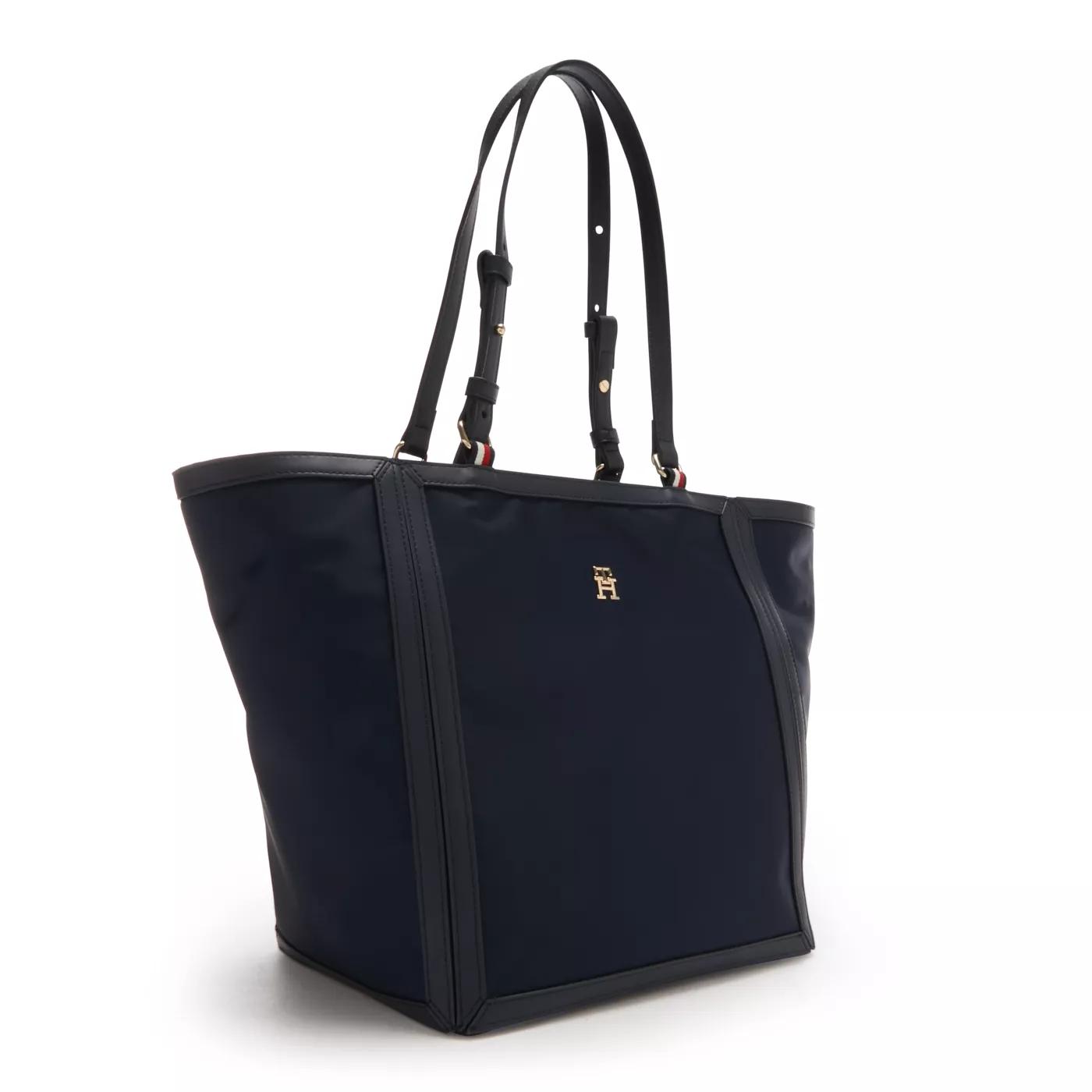 Tommy Hilfiger Shopper - Tommy Hilfiger Essential Blaue Shopper AW0AW15717D - Gr. unisize - in Blau - für Damen von Tommy Hilfiger