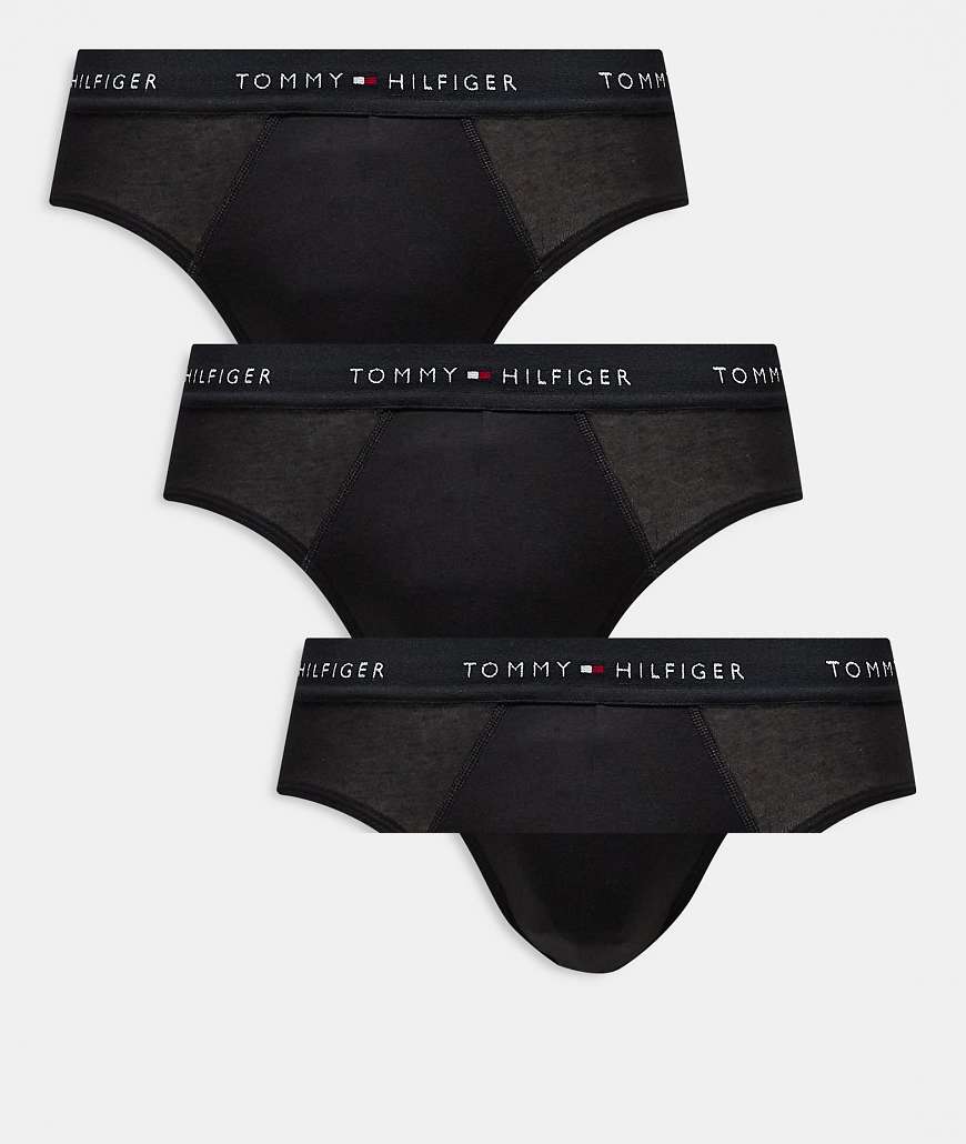 Tommy Hilfiger - Signature Essentials - 3er-Pack Unterhosen aus Baumwolle in Schwarz von Tommy Hilfiger