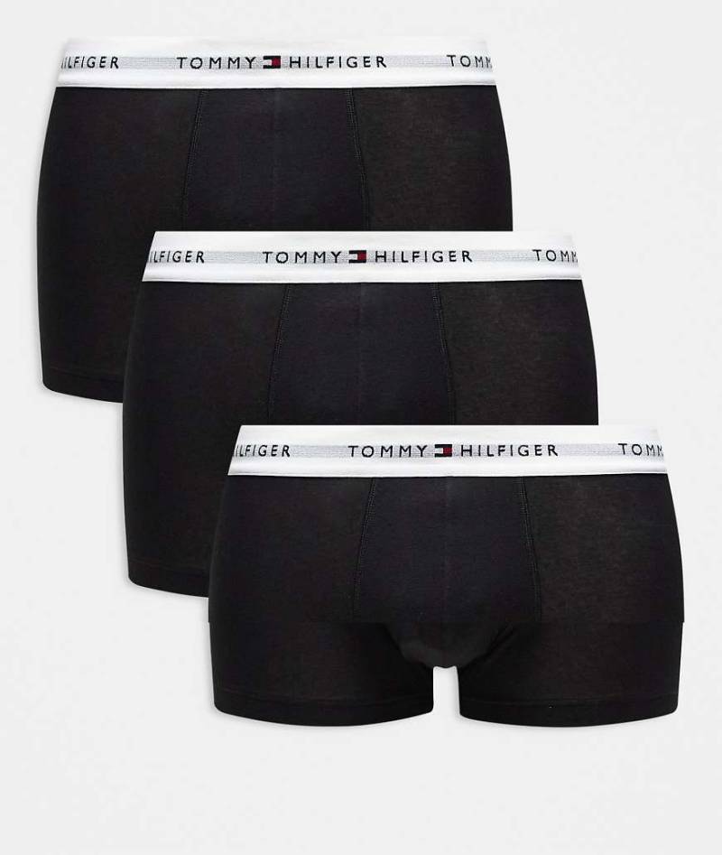 Tommy Hilfiger - Signature Essentials - 3er-Pack Unterhosen aus Baumwolle in Schwarz von Tommy Hilfiger