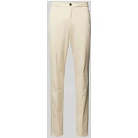 Tommy Hilfiger Tailored Slim Fit Chino mit Paspeltaschen Modell 'CHELSEA' in Offwhite, Größe 31/32 von Tommy Hilfiger Tailored